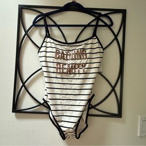 Kate Spade Bathing Beauty Striped One-Piece Swimsuit